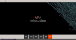 Desktop Screenshot of apaeducation.com