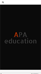 Mobile Screenshot of apaeducation.com