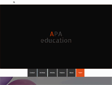 Tablet Screenshot of apaeducation.com